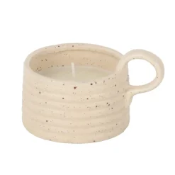 Bougie mug strie