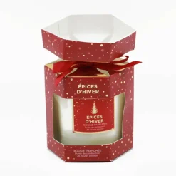 Bougie papillotte epices d'hiver