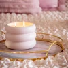 Bougie parfumee cotelee