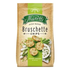 Bruschette chips creme oignon