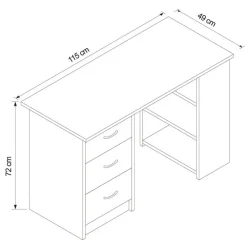 Bureau effet bois