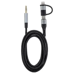 Cable renforce 1m - 2en 1 jack
