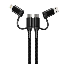 Cable renforce 1m - 4 en 1 usb