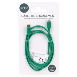 Cable type c to lighting 1m