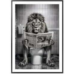 Cadre image lion