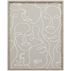 Cadre image visages relief