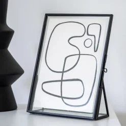 Cadre photo metal & verre