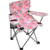 Chaise de camping pliante rose