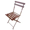Chaise en metal lisa terracotta
