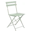 Chaise en metal lisa vert olive