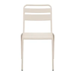 Chaise metal alba beige