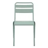 Chaise metal alba vert treillis