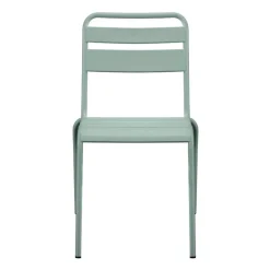 Chaise metal alba vert treillis