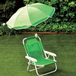 Chaise pliante avec parasol