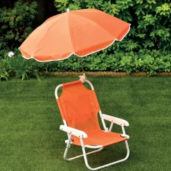 Chaise pliante avec parasol