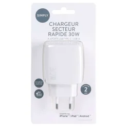 Chargeur mural 30w