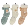 Chaussettes doubl sherpa pastel