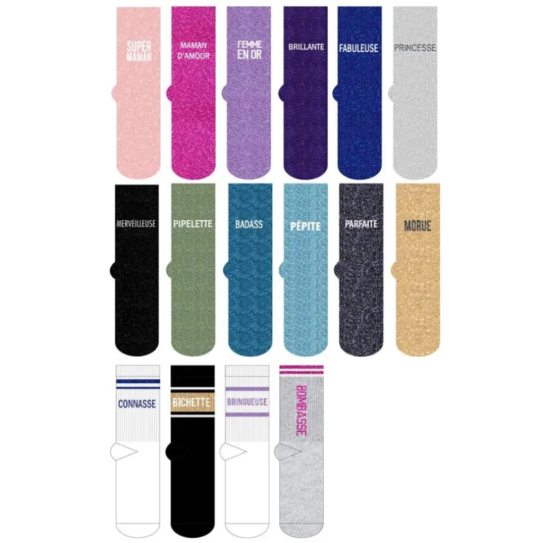 Chaussettes et tennis paillettes