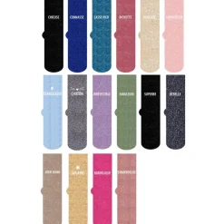 Chaussettes paillettes message