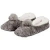 Chaussons doudou pompon fem