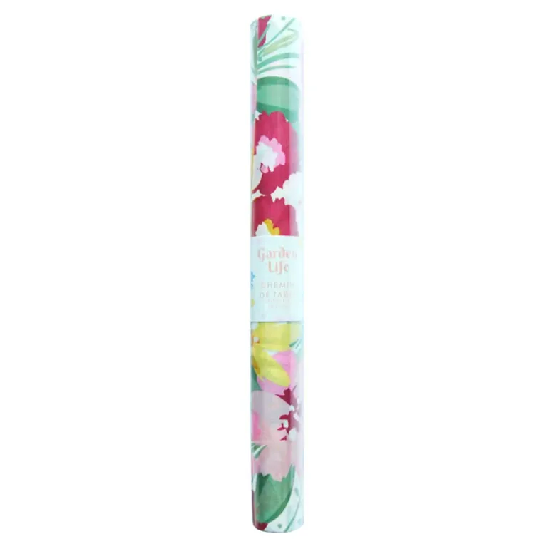 Chemin de table imitation lin37