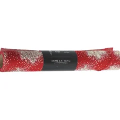 Chemin de table rouleau rouge 28