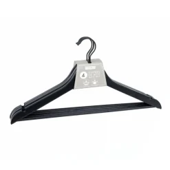 Cintres en bois noir mat x4
