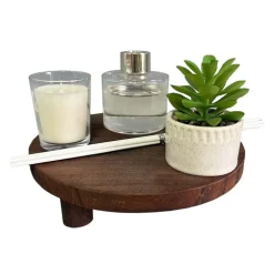 Coffret senteur plateau bois