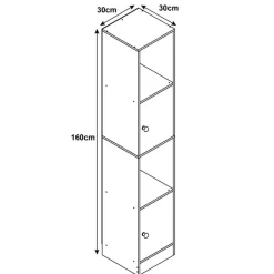 Colonne de rangement