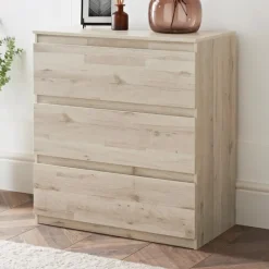 Commode 3 tiroirs finition bois