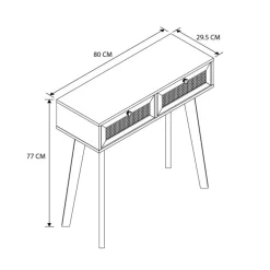 Console cannage - willow