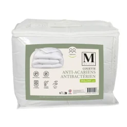Couette 260x240 blanche anti-aca
