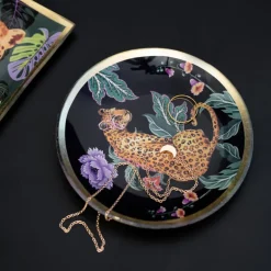 Coupelle a bijoux ronde leopard