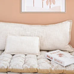 Coussin bord brode 90x40cmcm
