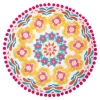 Coussin brode pompons d40cm