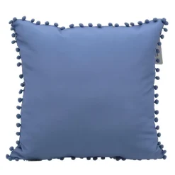 Coussin carre rustic 43x43cm ble