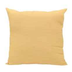 Coussin carre uni 43x43cm jaune