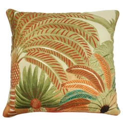 Coussin carre 45x45cm palmier fo