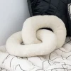 Coussin chaine creme 41x24cm
