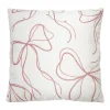 Coussin chenille noeuds 48x48cm