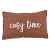 Coussin cosy time 30x50 brique