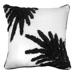 Coussin ext aop palme ass noir/s