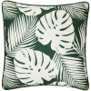 Coussin ext feuillage noir/v