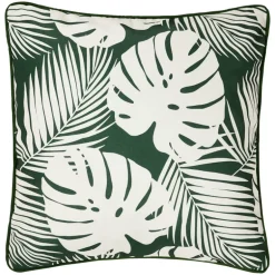 Coussin ext feuillage noir/v