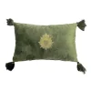 Coussin exvoto pompons 20x30cm v