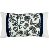 Coussin flowy 30x50cm bleu