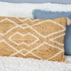 Coussin jute tufte 70x40cm