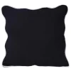 Coussin leni noir 45x45cm