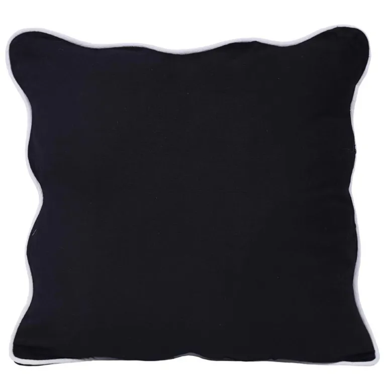 Coussin leni noir 45x45cm