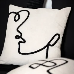 Coussin lou 45x45cm visage